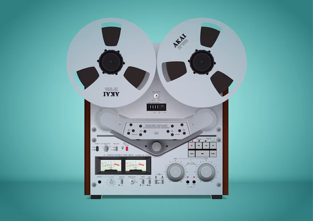 Cover image for Akai reel-to-reel illustration and animation

This
