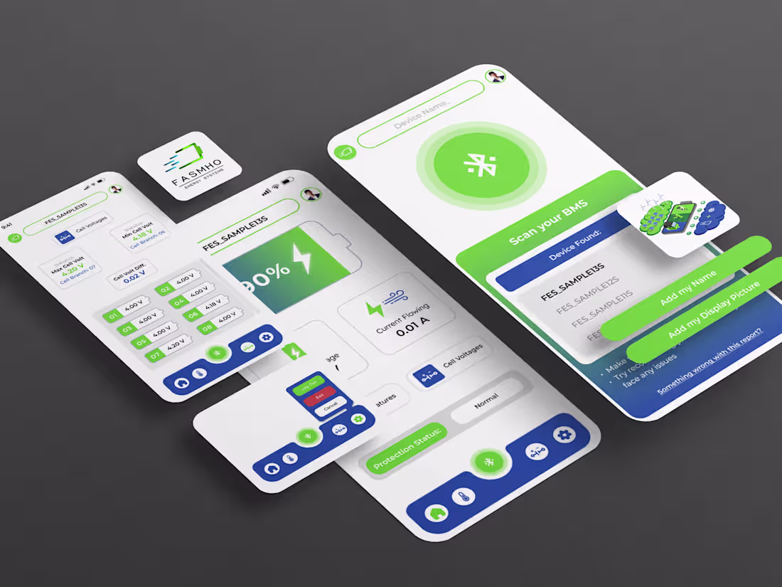 Cover image for Fasmho's Mobile Application UI