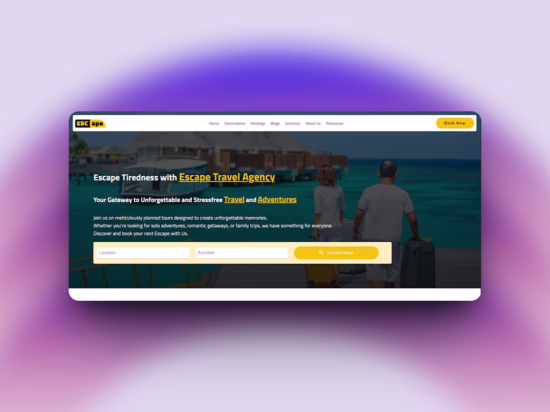 Cover image for Escape Agency – Smart Booking & Content Hub