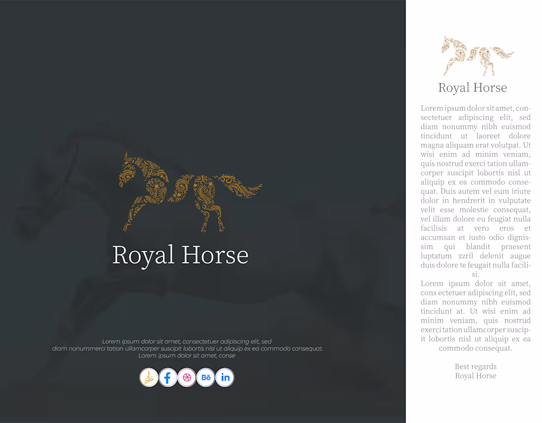 Cover image for Horse logo 99design