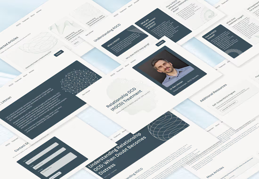 Cover image for SEO-Optimized Website for Dr. Littman: ROCD Specialist