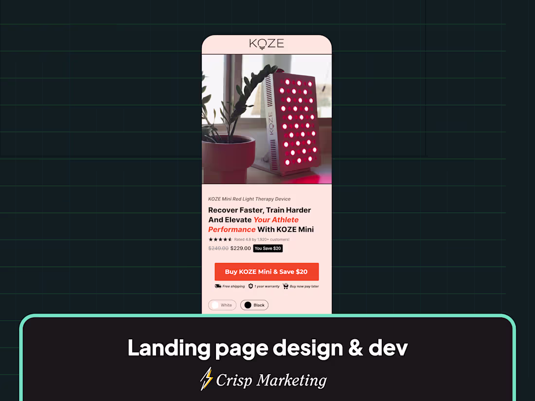 Cover image for Landing Page Dev and Design