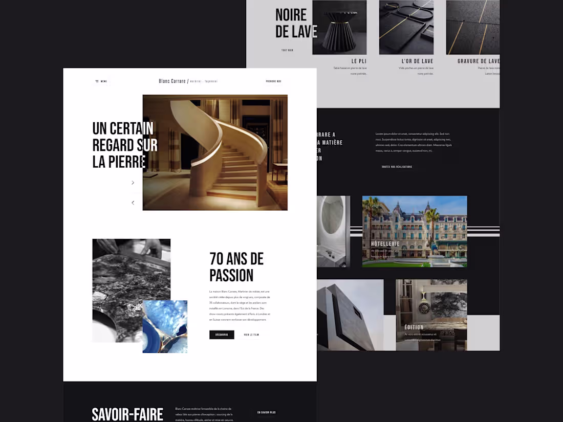 Cover image for Blanc Carrare - French marble manufacturer