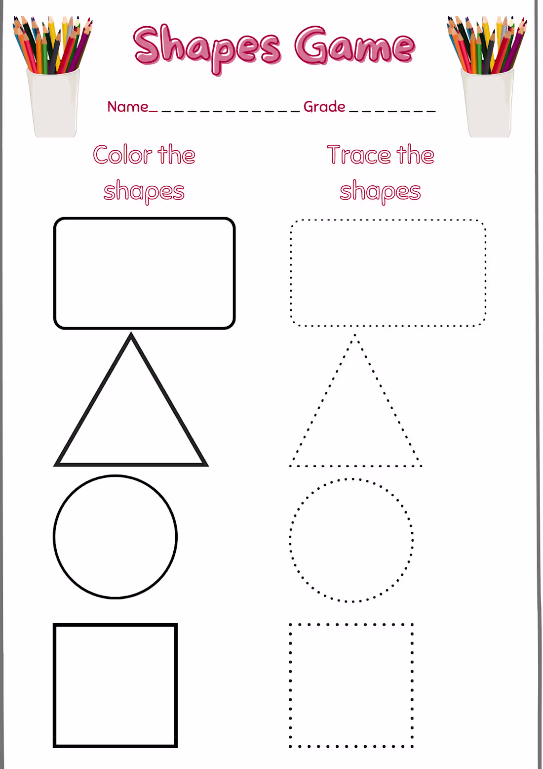 Cover image for Project Title: Geometric Shapes Tracing