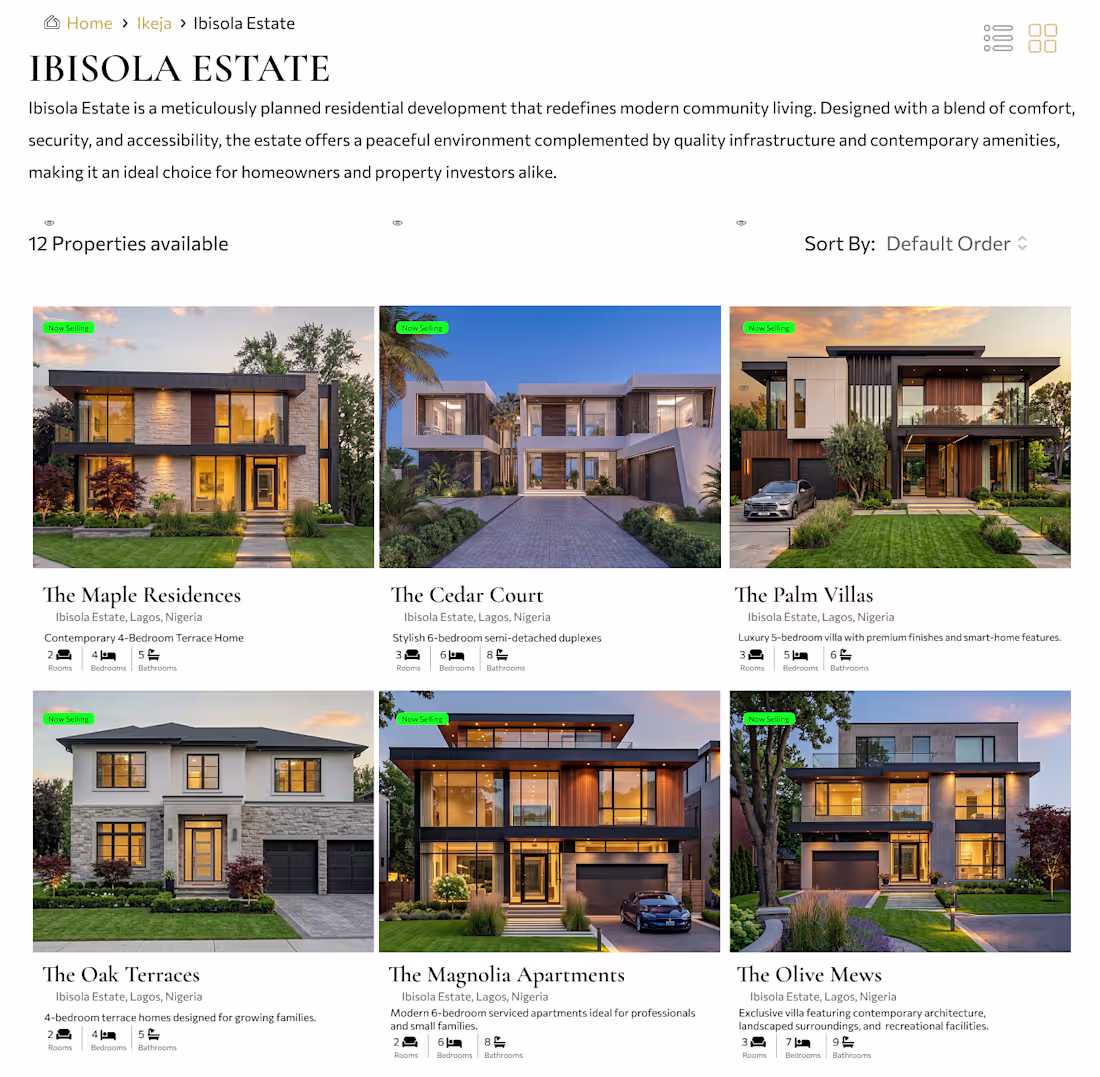 Cover image for Ibisola Estate is a modern