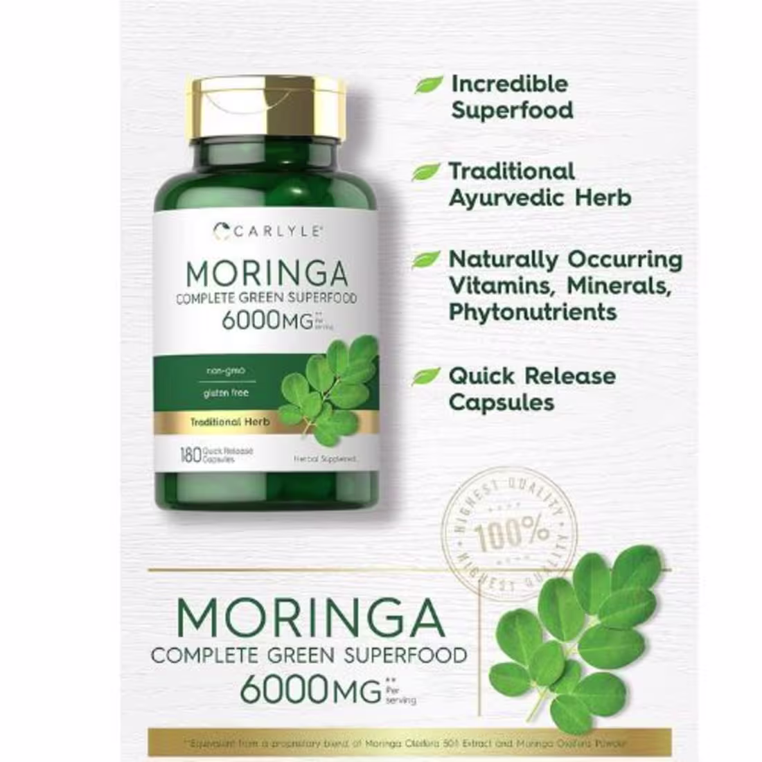 Cover image for Moringa products food supplements packaging