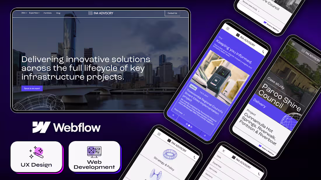 Cover image for IN4 Advisory Webflow website