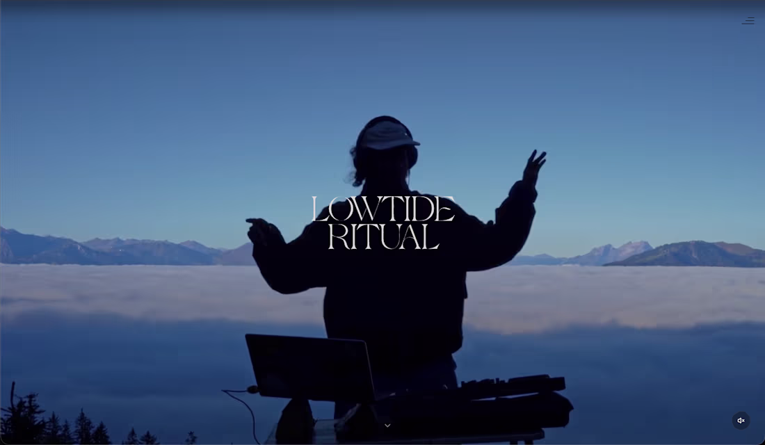 Cover image for Lowtide ritual website. Event company