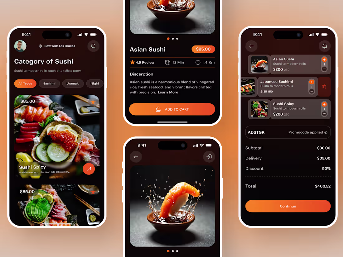 Cover image for Food Delivery Mobile App Design