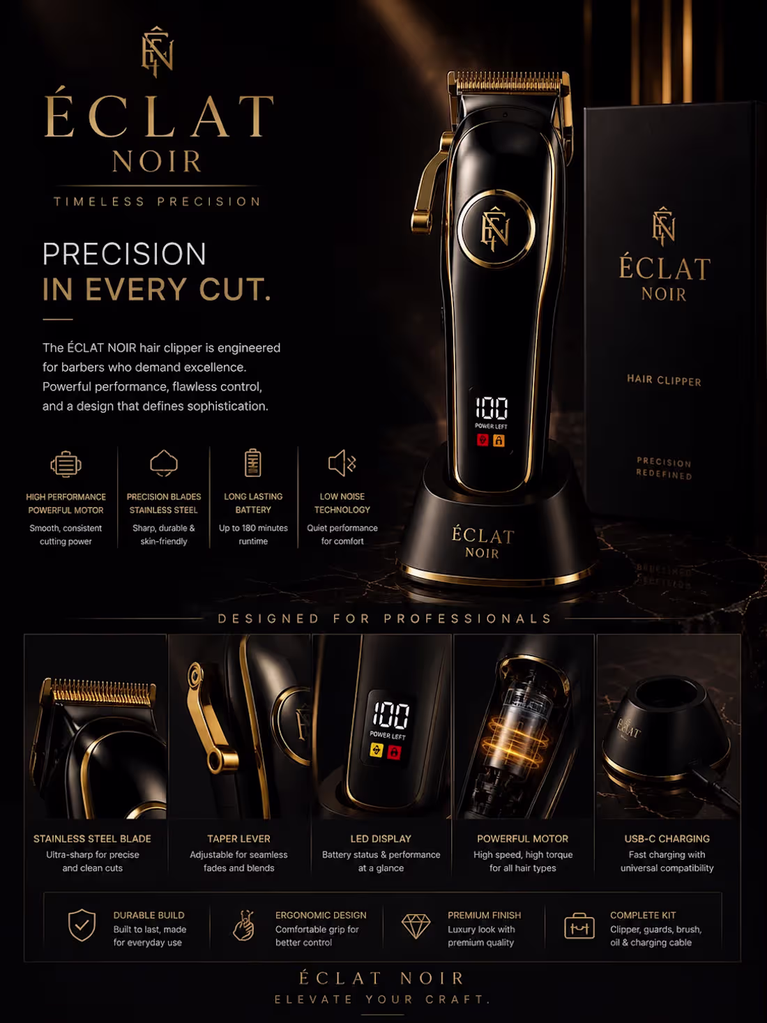 Cover image for Luxury Hair Clipper Concept
This project