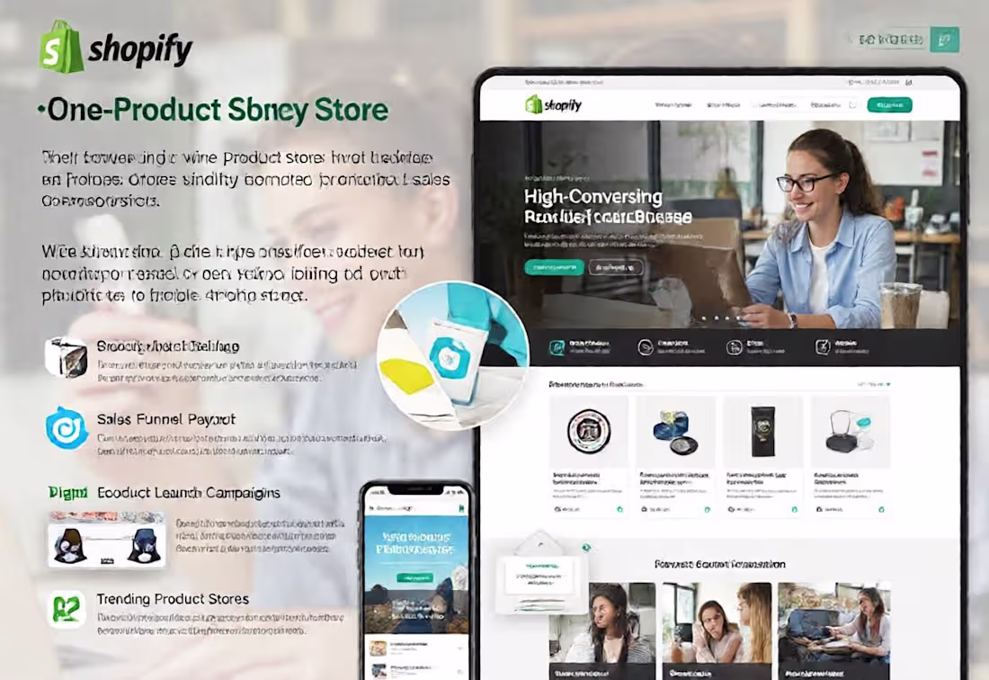 Cover image for High-Converting Shopify One Product Store

I