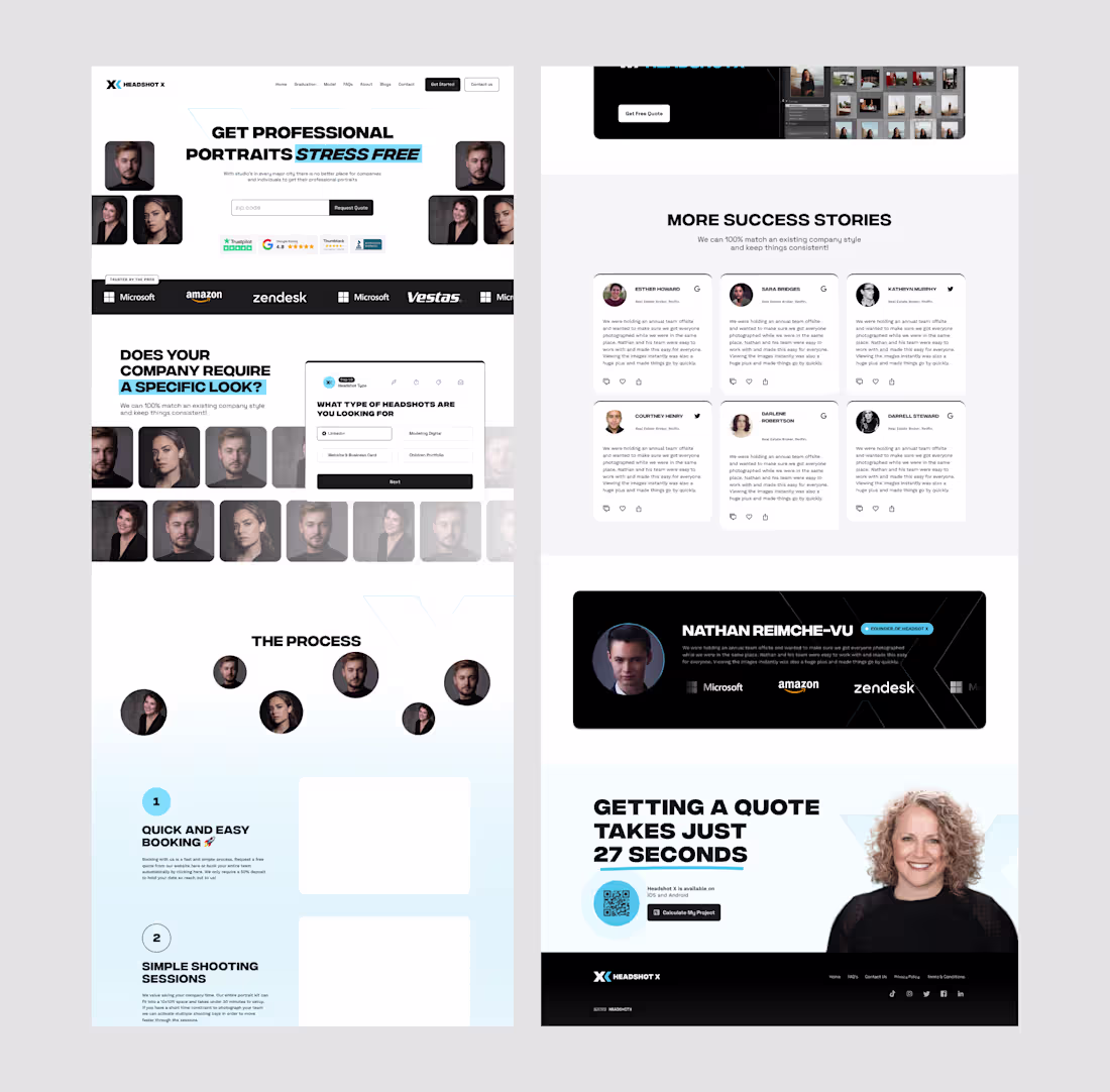 Cover image for Website Design for Headshot Service