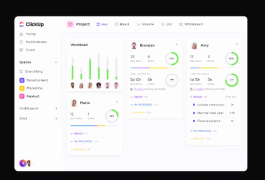 Cover image for ClickUp reporting: team performance summary
