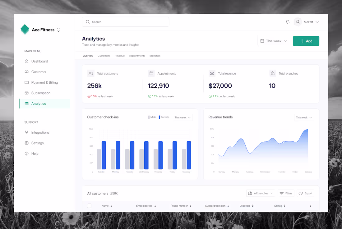 Cover image for Customer analytics dashboard