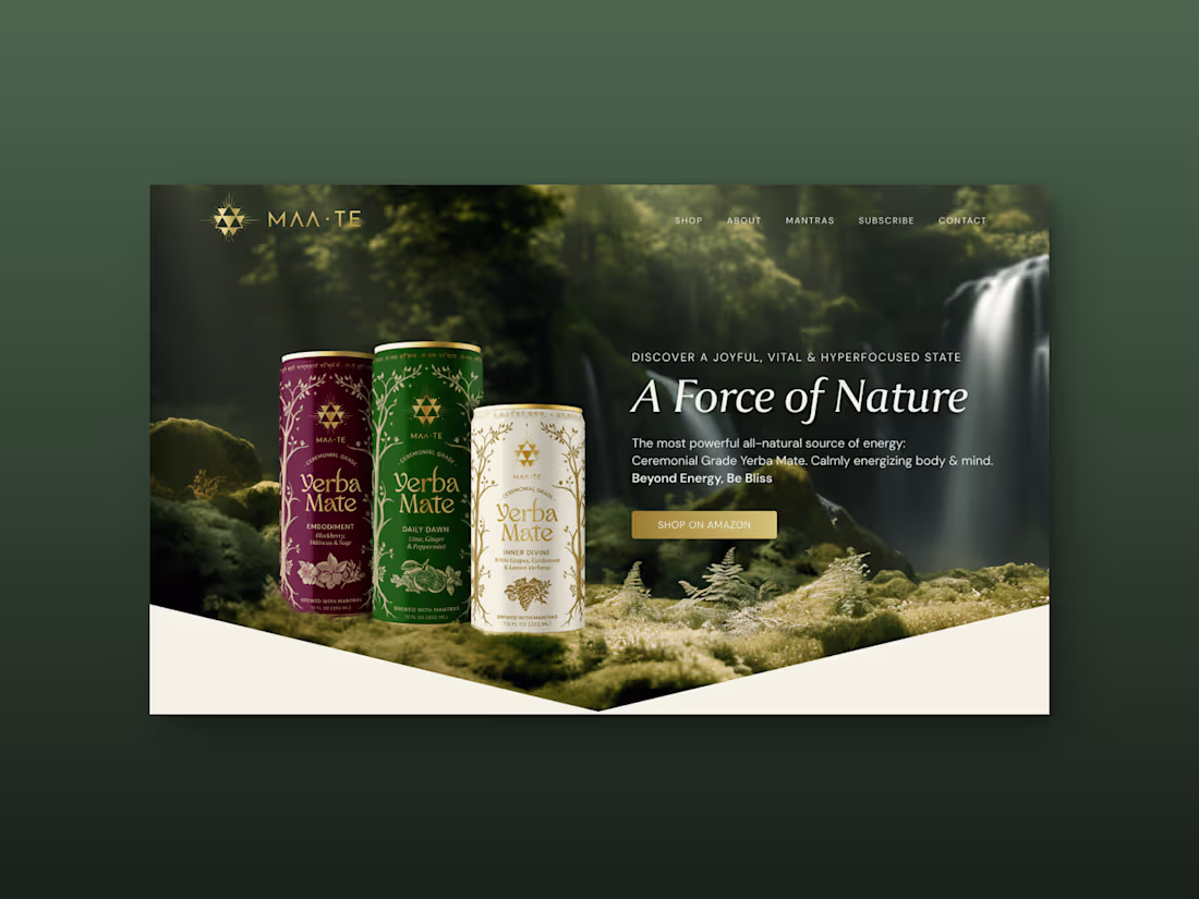 Cover image for Maate Yerba Mate Drink: Shopify Store