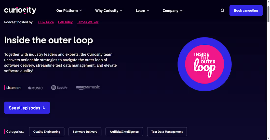Cover image for Podcast page wireframing and copy