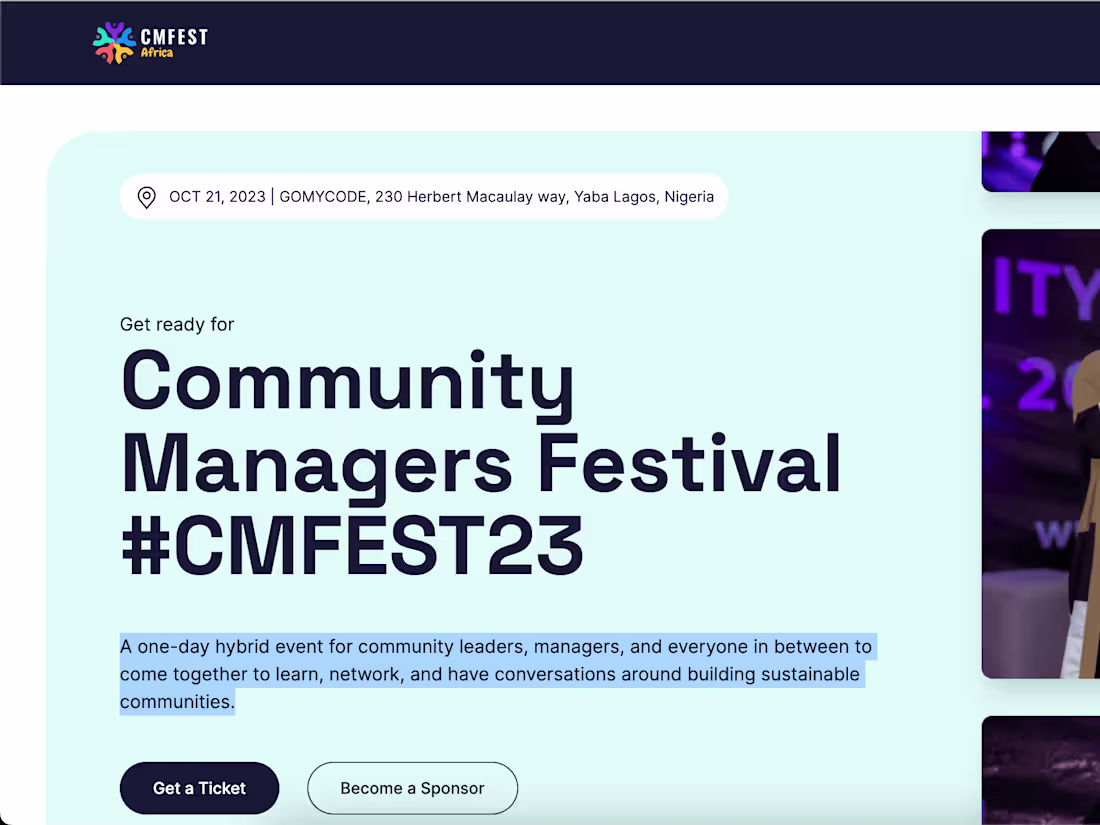 Cover image for CMFest Africa 
