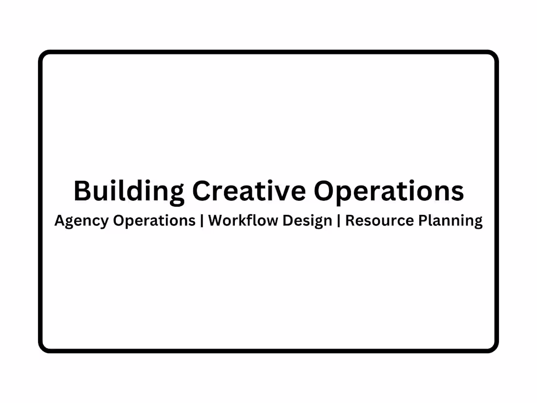 Cover image for Creative Operations
