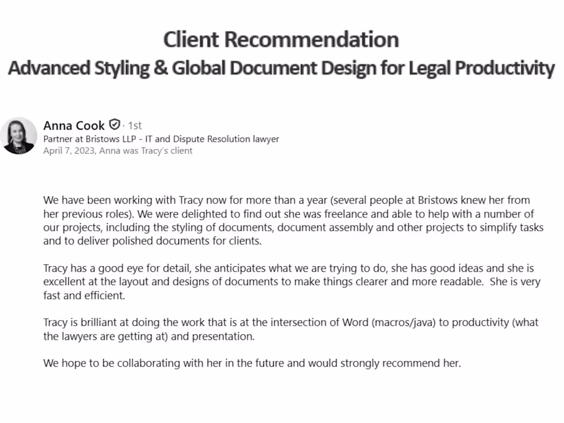 Cover image for Client Recommendation