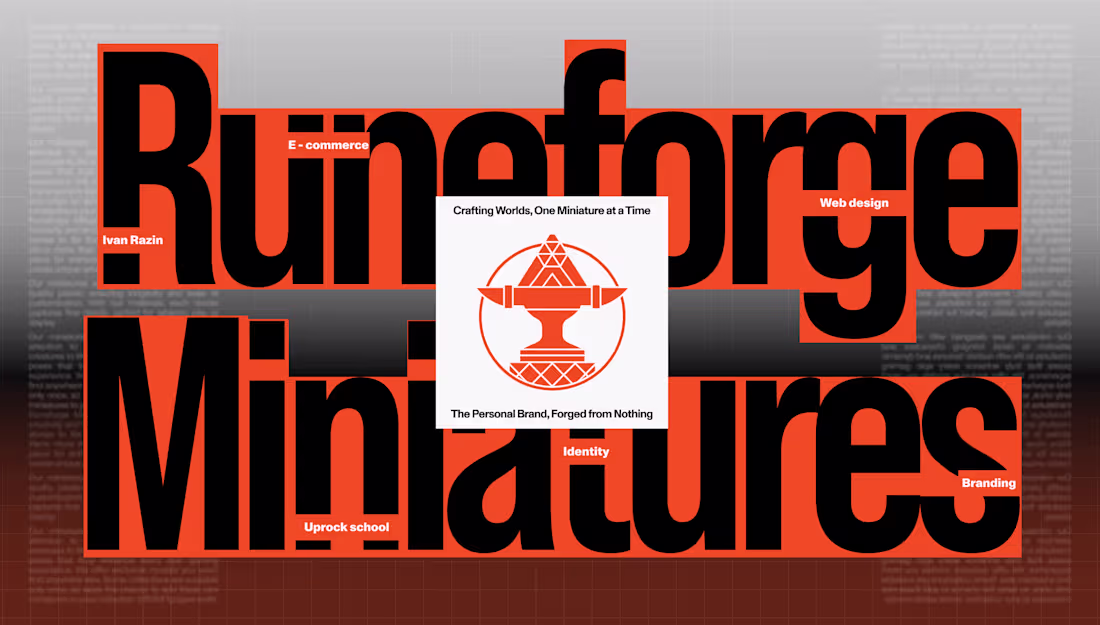 Cover image for Runeforge Miniatures | E-commerce website