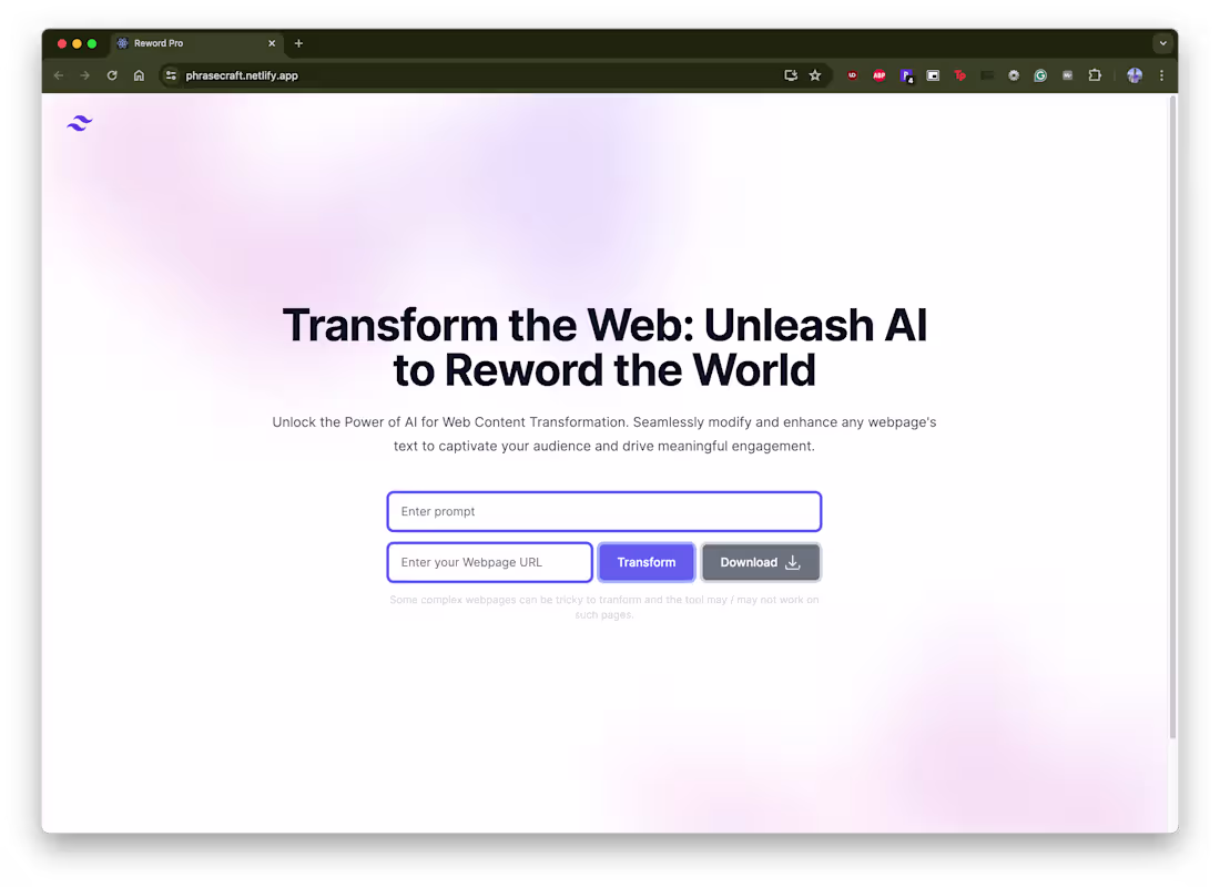 Cover image for PhraseCraft: Revolutionize your web presence with AI-driven cont