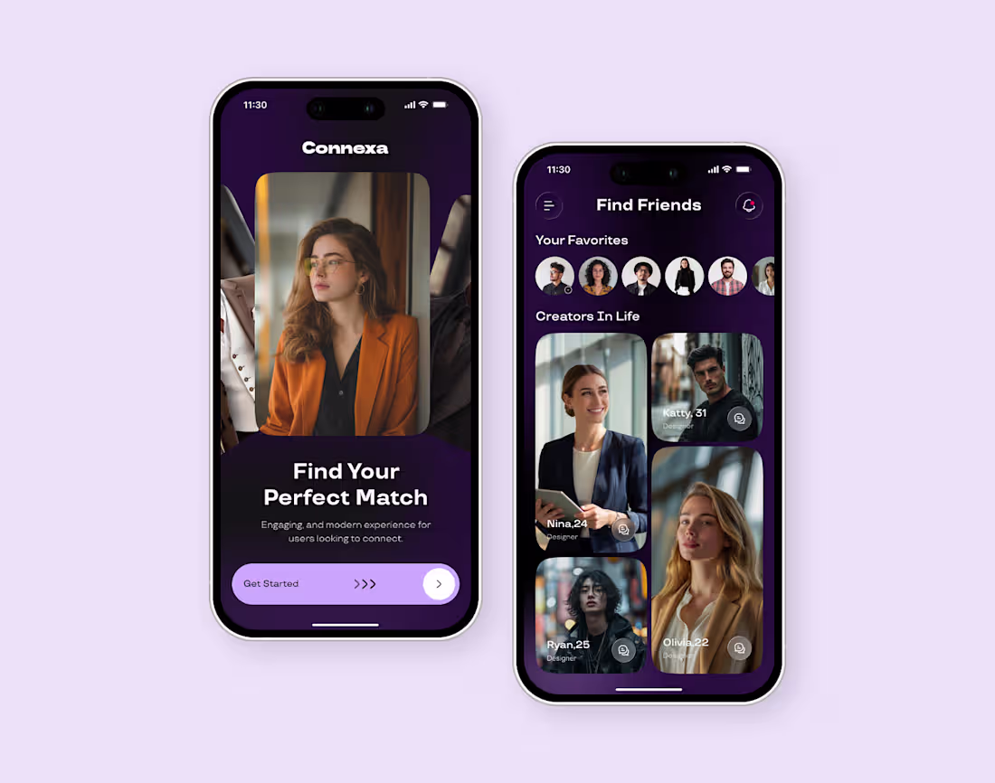 Cover image for Dating Mobile App UI Design