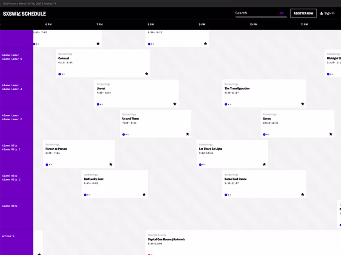 Cover image for Schedule - Grid View