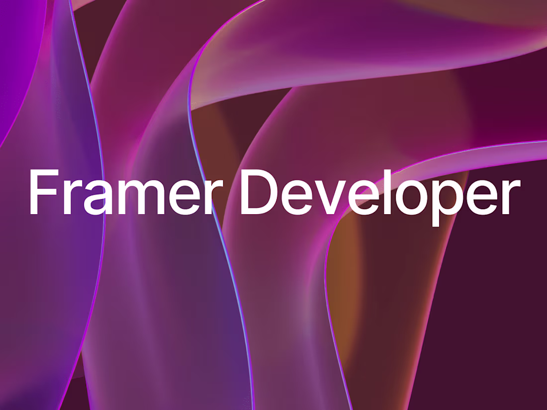 Cover image for Framer Developer