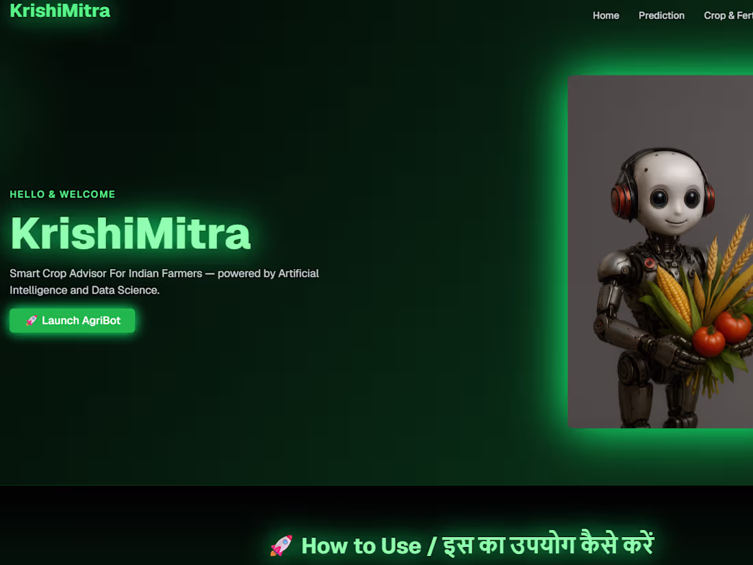 Cover image for Krishi Mitra AI is an