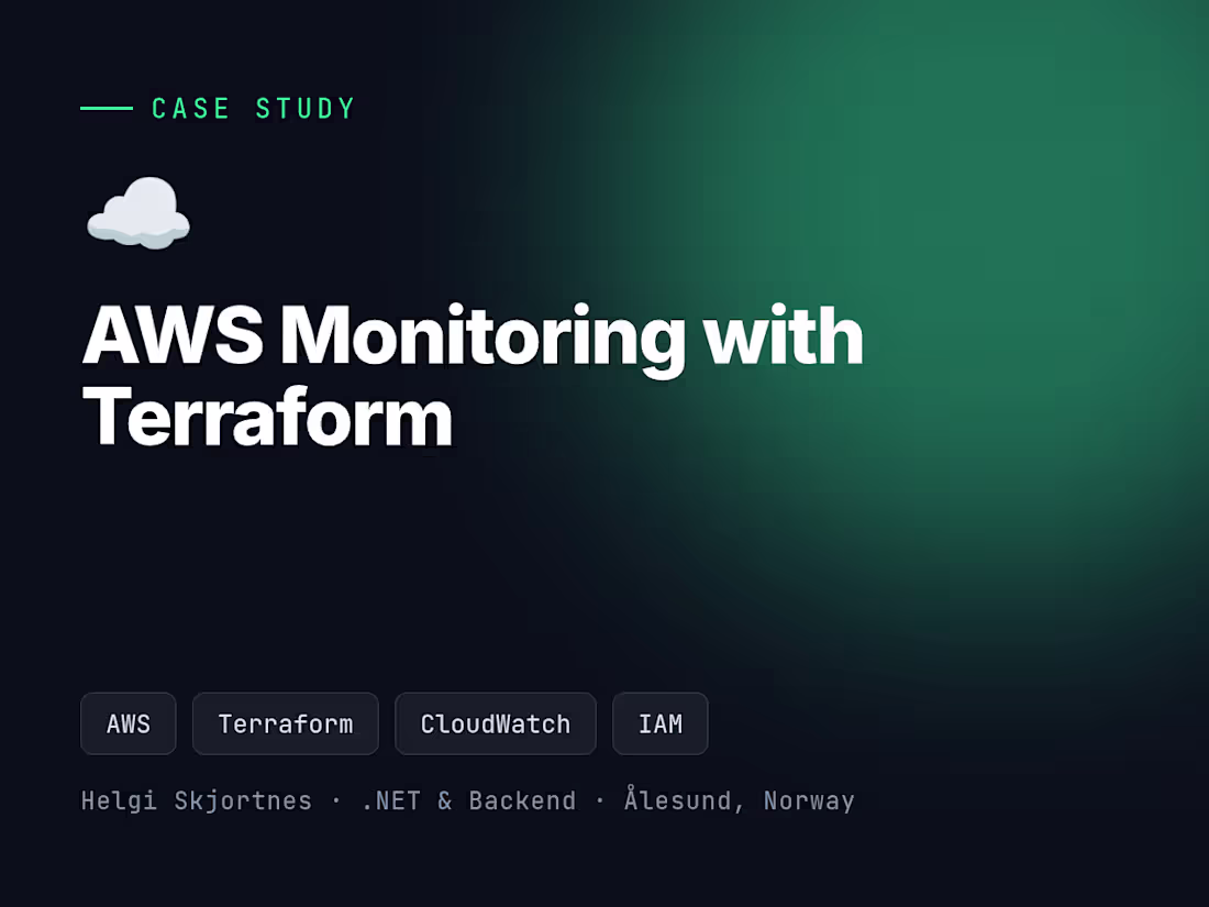 Cover image for AWS Event Monitoring with Terraform