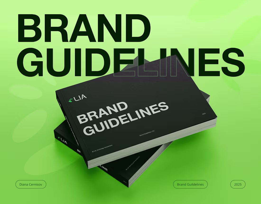 Cover image for LIA Brand Guidelines, Crypto, Fintech, Web3