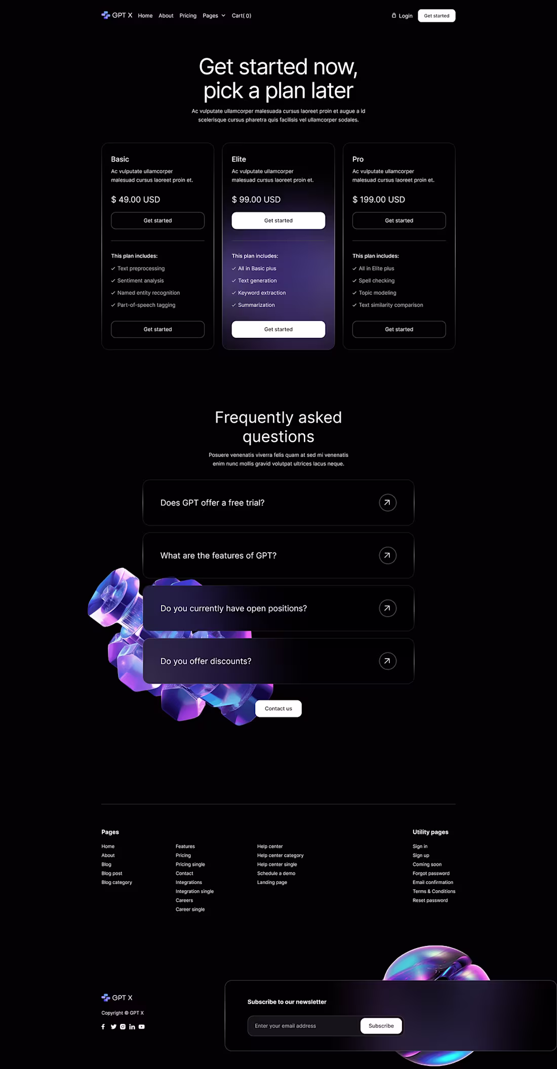 Cover image for GPT X Website  