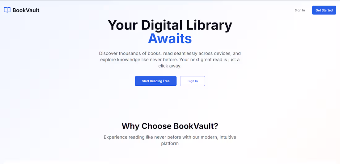 Cover image for Online Book Reading Platform Development