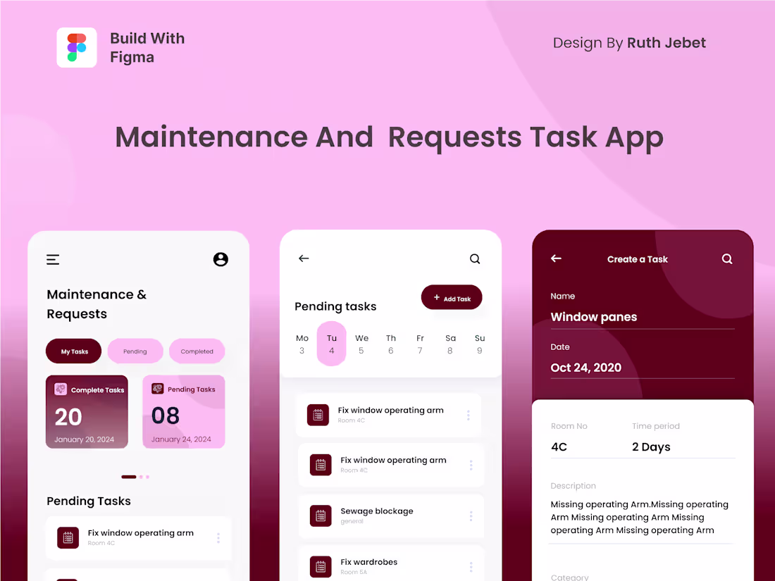 Cover image for Maintenance & Requests Task App