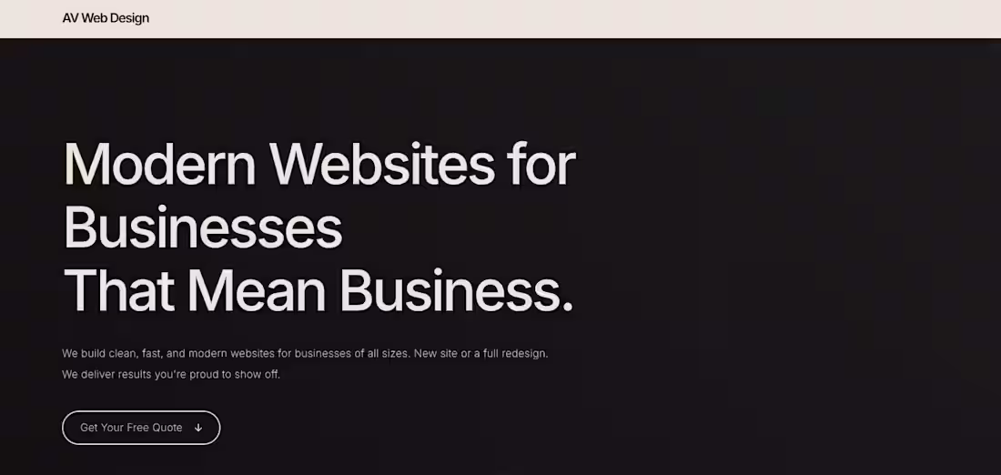 Cover image for Built the AV Web Design