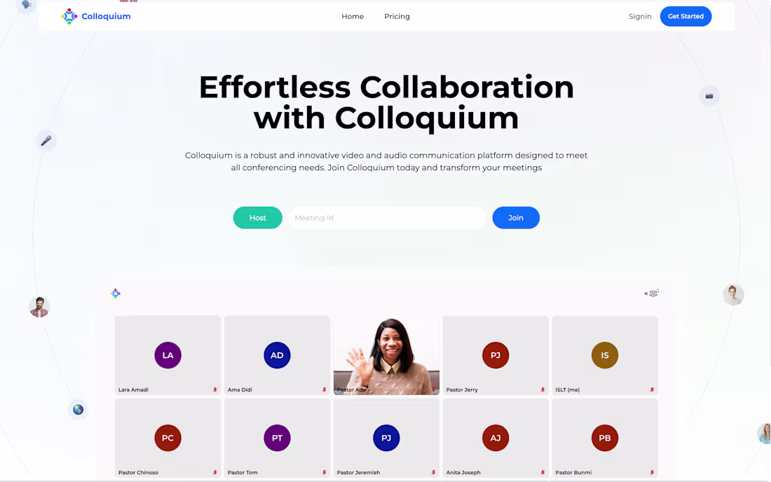 Cover image for Colloquium - Video Conferencing Platform
