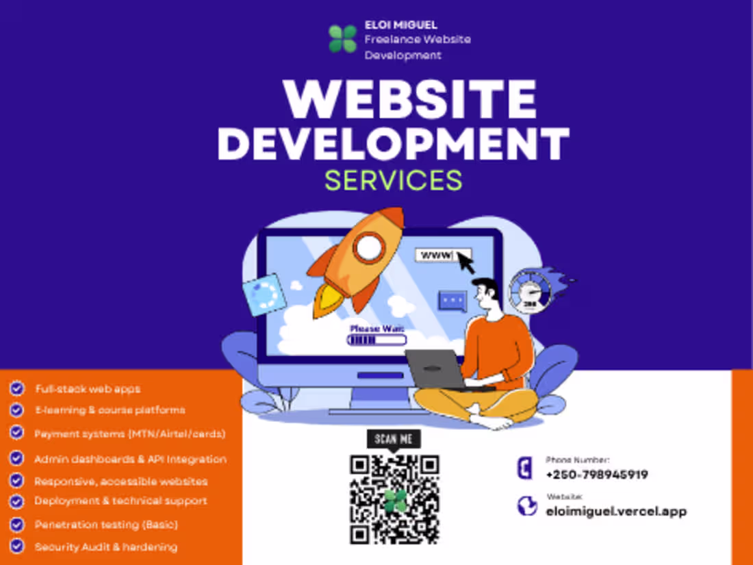 Cover image for Website development