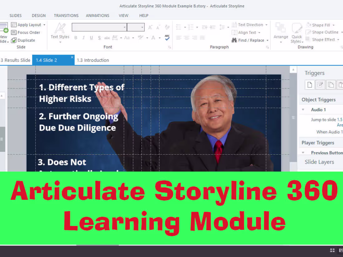 Cover image for Articulate Storyline Scorm Example (Corporate)