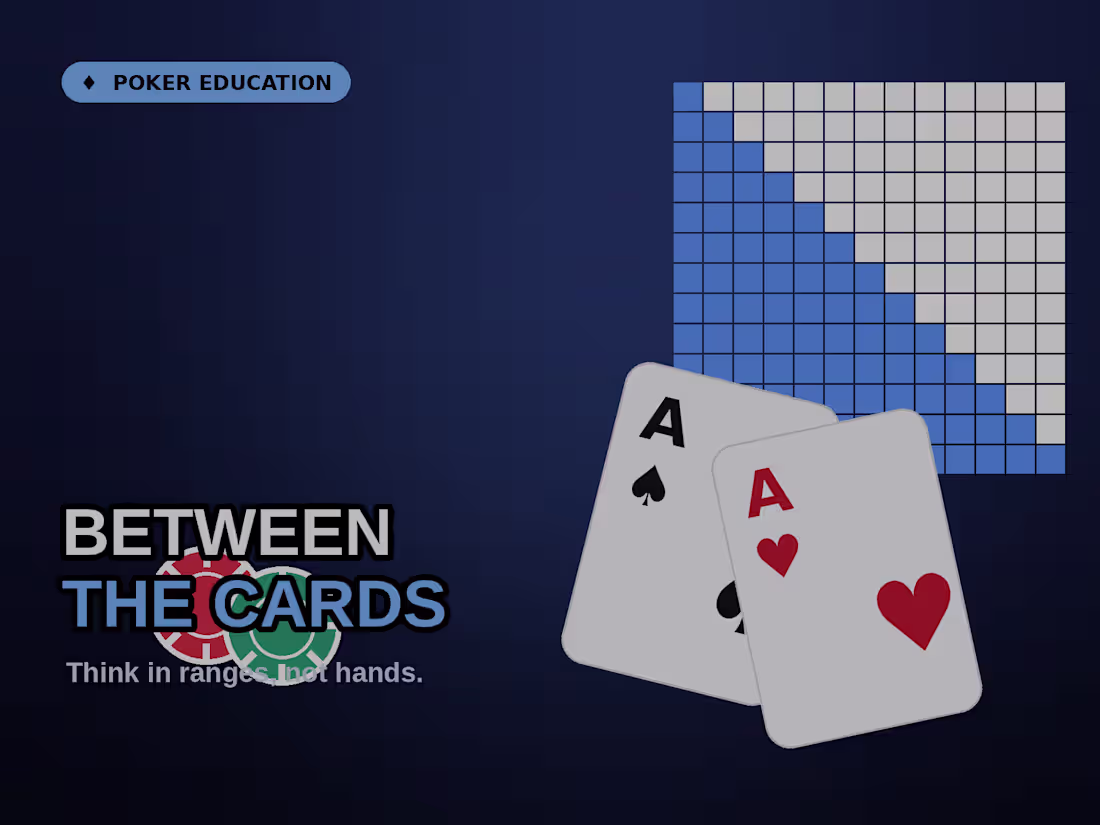 Cover image for Between the Cards — Faceless Poker Education Channel