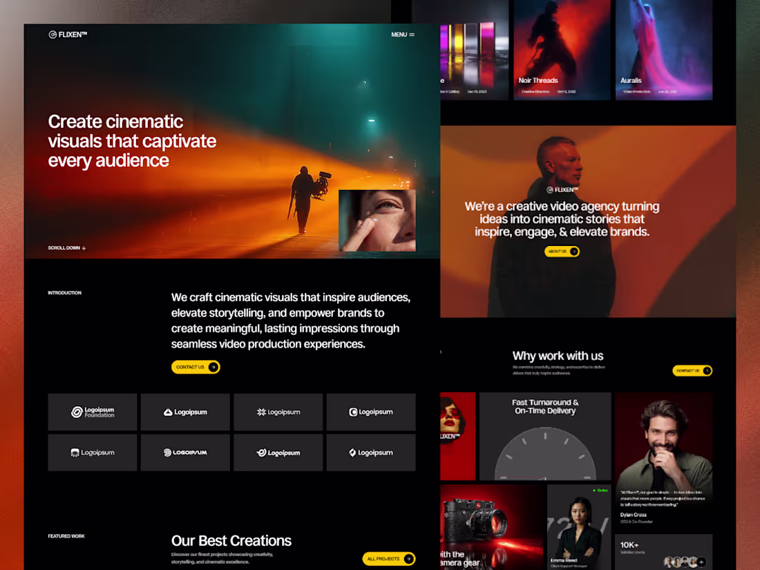 Cover image for Flixen - Video Agency Website