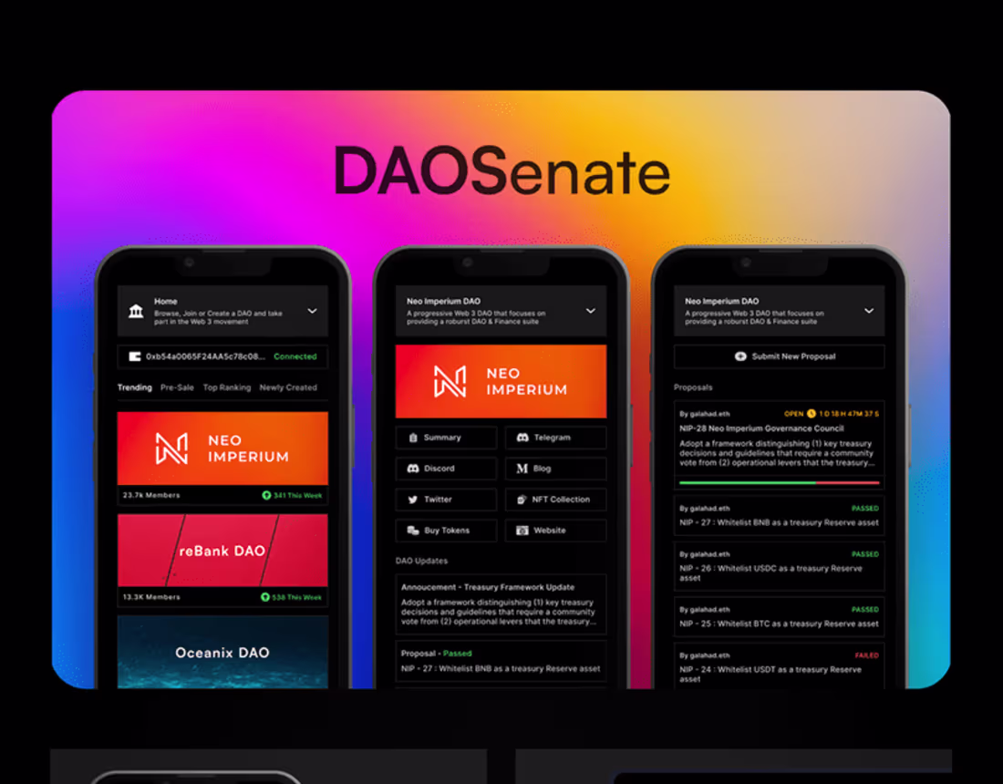 Cover image for DAOSenate App :: Behance
