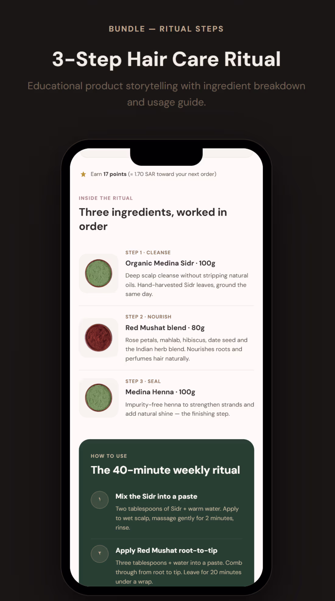Cover image for Mobile E-Commerce Redesign for Saudi Herbs Brand