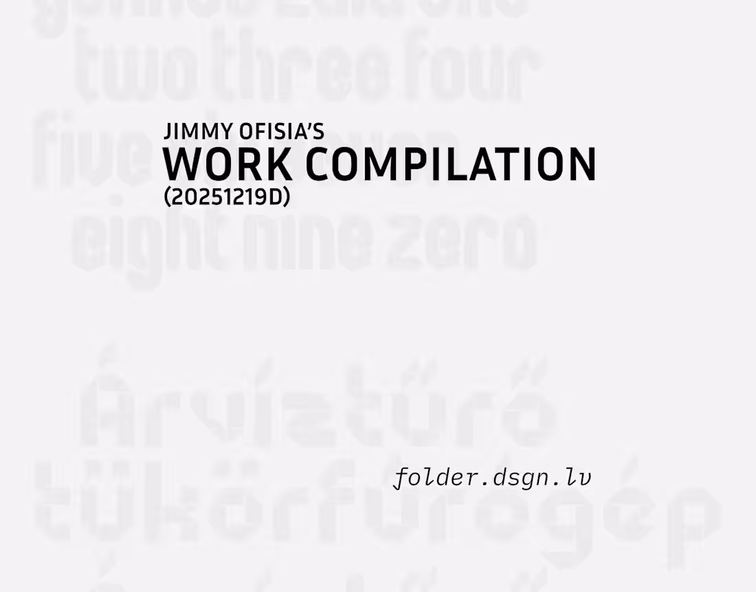 Cover image for Jimmy Ofisia’s Work Compilation (20251219D)
