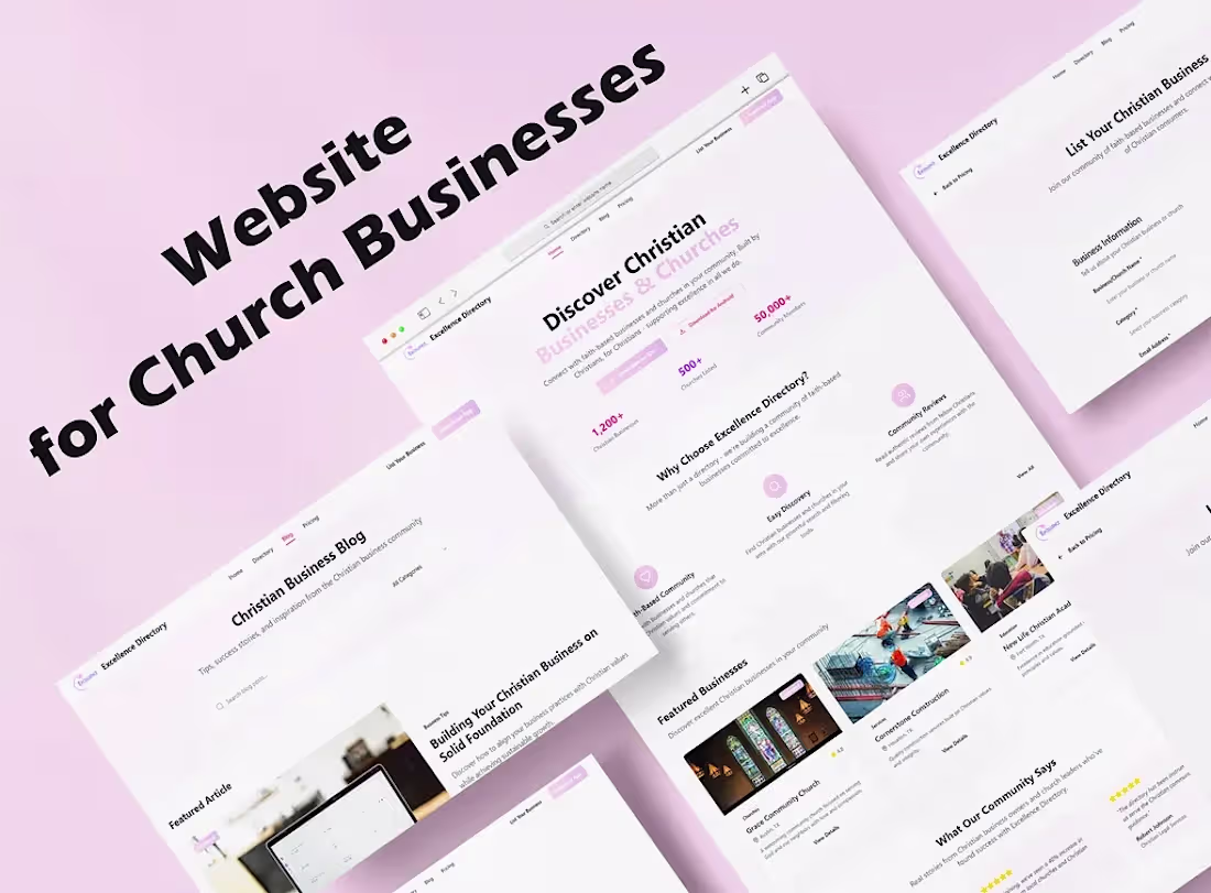 Cover image for  Website for Church Businesses