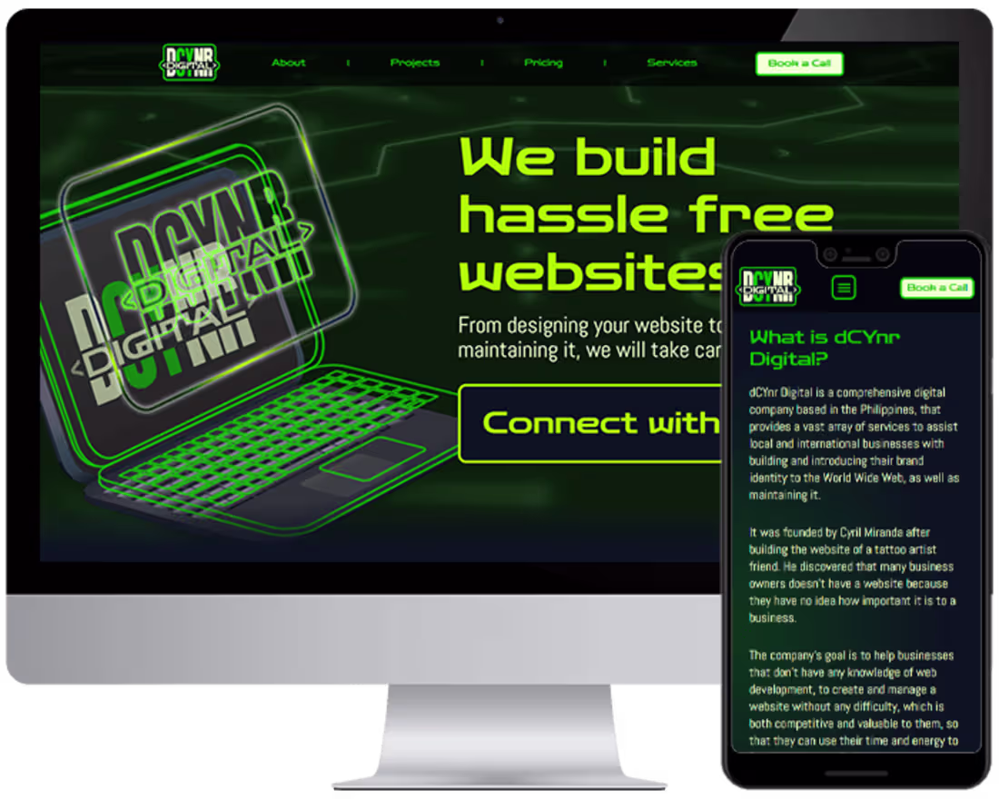 Cover image for dCYnr Digital website