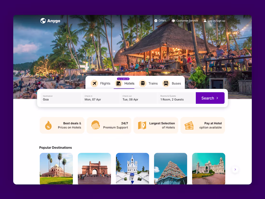 Cover image for Abygo - Travel website (Freebie)