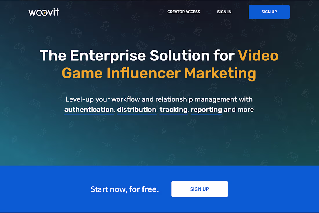 Cover image for Woovit – The Solution for Video Game Influencer Marketing
