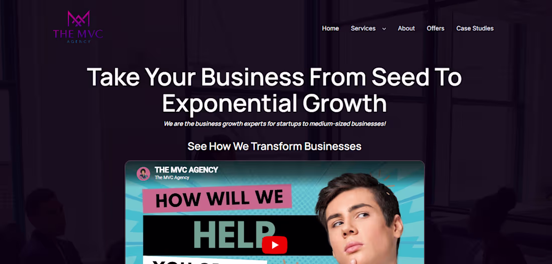 Cover image for The MVC Agency- Website Design
