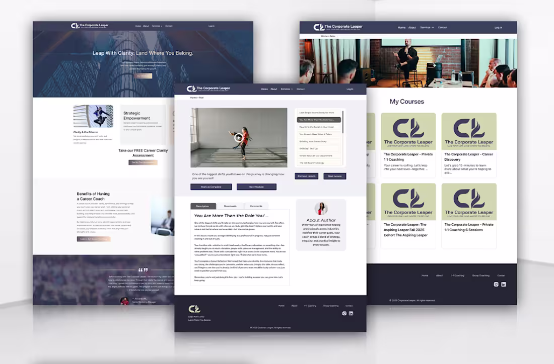 Cover image for Custom Kajabi Website, Courses & Coaching Platform Build