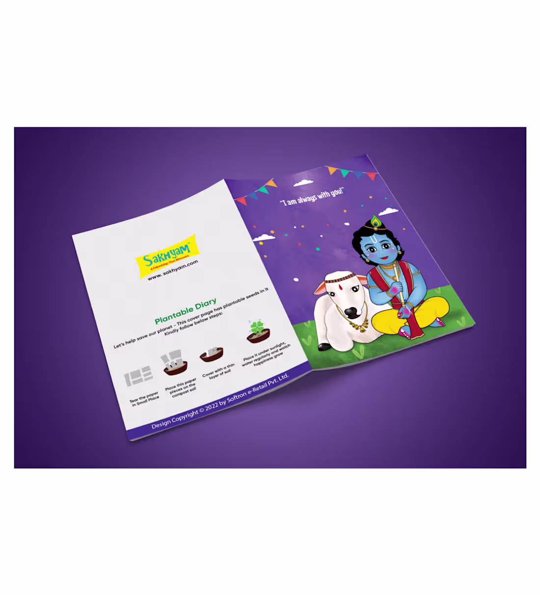 Cover image for Eco-friendly Sakhyam stationery featuring adorable